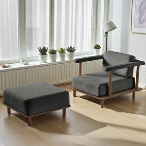 Eymense Pia Koltuk Takımı Oturma Odası Seti Antrasit