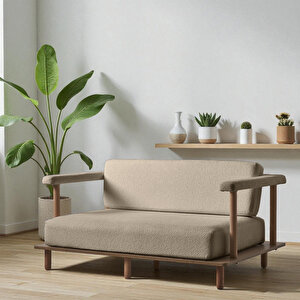 Eymense Pia Koltuk Takımı Oturma Odası Seti Sütlü Kahve