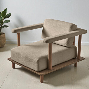 Eymense Pia Koltuk Takımı Oturma Odası Seti Sütlü Kahve