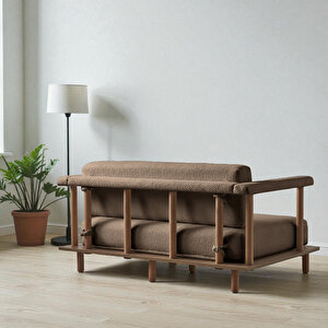 Eymense Pia Koltuk Takımı Oturma Odası Seti Kahverengi