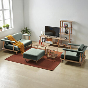 Pia Koltuk Takımı Oturma Odası Seti Yeşil Yeşil