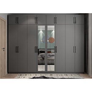Süper Sekiz  Kapaklı Gardırop Antrasit G.s.s_2_ 320cm 320 cm