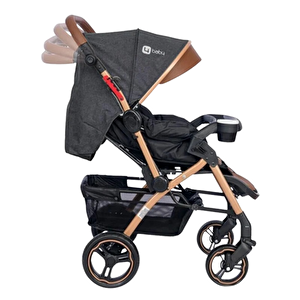 Active Plus Gold Antrasit Çift Yönlü Bebek Arabası Antrasit