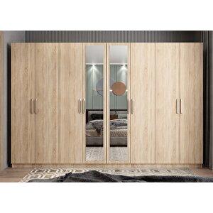 Trend Sekiz  Kapaklı Gardırop Meşe G.s.t_4_ 360cm 360 cm