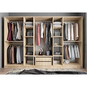 Eko Sekiz  Kapaklı Gardırop Meşe G.s.l.e_4_360cm 360 cm