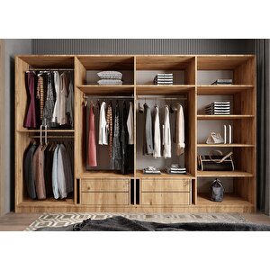 Trend Eko Sekiz  Kapaklı Gardırop Çam G.s.t.e_3_360cm 360 cm