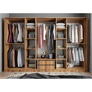 Eko Sekiz  Kapaklı Gardırop Ceviz G.s.l.e_5_280cm 208 cm