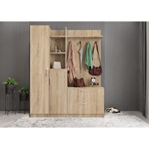 Bar Eko Dört Kapaklı Portmanto Meşe P.d.b.e_2_180cm 180 cm