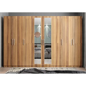 Life Sekiz  Kapaklı Gardırop Ceviz G.s.l_5_ 280cm 280 cm