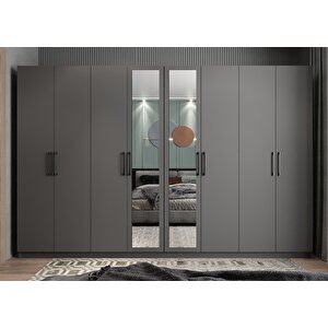 Trend Sekiz  Kapaklı Gardırop Antrasit G.s.t_2_ 280cm 280 cm