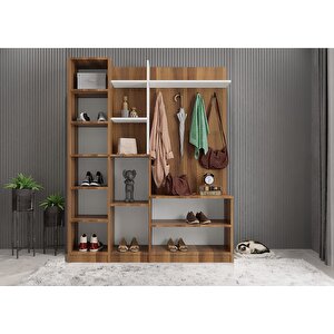 Bar Eko Dört Kapaklı Portmanto Ceviz&beyaz P.d.b.e_6_160cm 160 cm