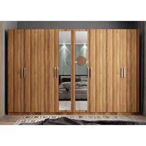 Trend Sekiz  Kapaklı Gardırop Ceviz G.s.t_5_360cm 360 cm