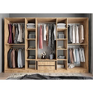 Eko Sekiz  Kapaklı Gardırop Çam&beyaz G.s.l.e_11_ 360cm 360 cm