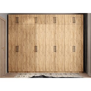 Süper Eko Life Sekiz  Kapaklı Gardırop Çam G.s.s.e_3_ 280cm 280 cm