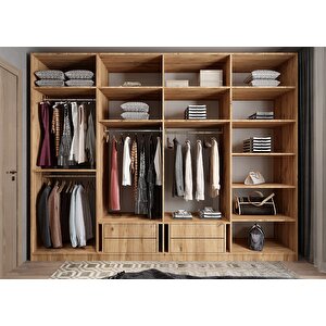 Süper Eko Life Sekiz  Kapaklı Gardırop Çam G.s.s.e_3_ 280cm 280 cm