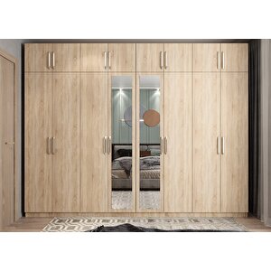 Süper Sekiz  Kapaklı Gardırop Çam G.s.s_3_ 320cm 320 cm