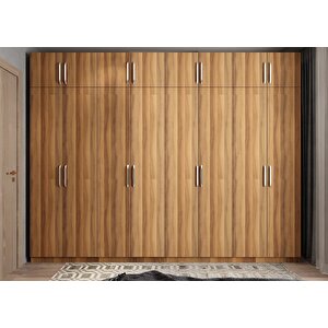 Süper Eko Life Sekiz  Kapaklı Gardırop Ceviz G.s.s.e_5_ 320cm 320 cm