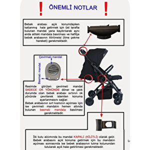 Drone Siyah Sky Kabin Sistem Bebek Arabası