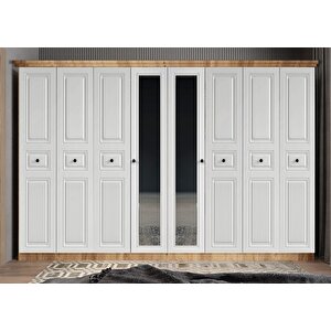 Membran Bar Sekiz  Kapaklı Gardırop Çam&beyazg.s.m.b_3_320cm 320 cm