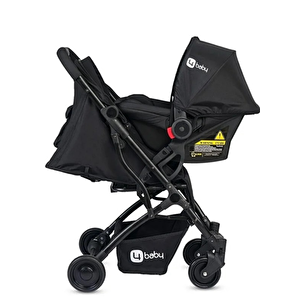 Drone Siyah Sky Kabin Travel Sistem Bebek Arabası