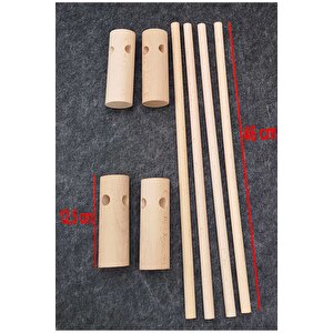 Dekoratif Ahşap Kedi Yatağı Peluş Matlı Yıkanabilir Evcil Kedi Yatağı Sarı