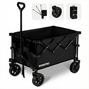 Wp285015 80kg 4 Tekerli Katlanabilir Ağır Hizmet Taşıma Arabası