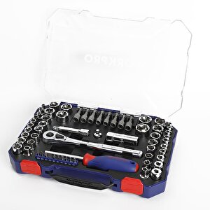 Wp202566 1/4'’ 3/8’’ Metrik/i̇nç 63 Parça Cr-v Profesyonel Lokma Takımı