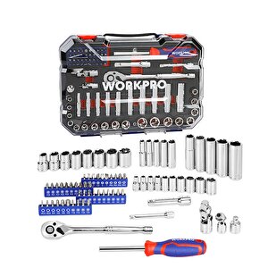 Wp202524 1/4'’ 3/8’’ Metrik 75 Parça Cr-v Profesyonel Lokma Takımı