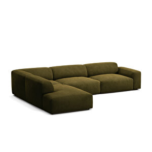 Cassy Köşe Koltuk Sol Kadife Haki