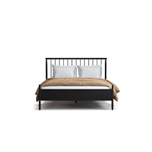 Marcin Siyah Karyola 160x200