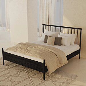 Marcin Siyah Karyola 160x200