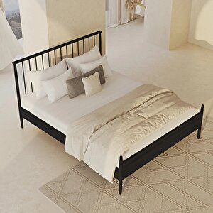 Marcin Siyah Karyola 160x200