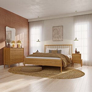 Marcin Meşe Karyola 160x200