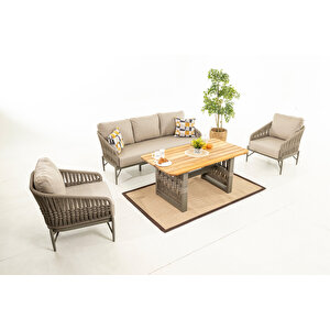 Orlando Bahçe Balkon Oturma Grubu 3+1+1+masa