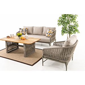 Orlando Bahçe Balkon Oturma Grubu 3+1+1+masa