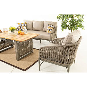 Orlando Bahçe Balkon Oturma Grubu 3+1+1+masa