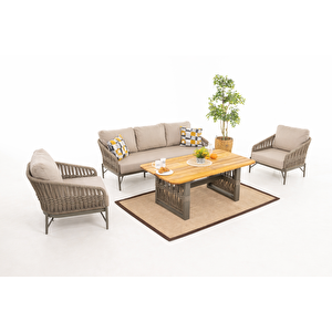 Orlando Bahçe Balkon Oturma Grubu 3+1+1+masa