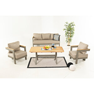 Terra Bahçe Balkon Oturma Grubu 3+1+1+masa