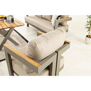 Terra Bahçe Balkon Oturma Grubu 3+1+1+masa