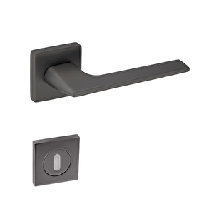 Meysan İrem Lüx Kare Rozetli Kapı Kolu Antrasit Oda