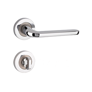 Arpat Likya Yuvarlak Rozetli Wc Kapı Kolu Krom