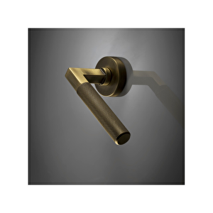 Doğanlar Bt Lüx Rozetli Oda Kapı Kolu Olifka ( Antik Sarı )