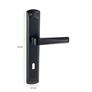 Arpat Rosa Grand Lüx Alüminyum Kapı Kolu Mat Siyah Oda