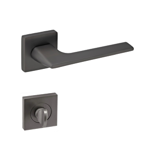 Meysan İrem Lüx Kare Rozetli Kapı Kolu Antrasit Wc