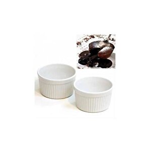 6'lı 9 Cm Porselen Çerez Sufle Kabı Ve Sunum Kasesi Ckr3018