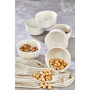 Cooker 6'lı Berlin 10 Cm Porselen Çerez Ve Sunum Kasesi Ckr3788