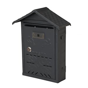 Akşan Metal Çatılı İlan Posta Kutusu Dış Mekan Antrasit