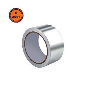 6 Adet Alüminyum Yanmaz Folyo Bant Soba Boruları Için 20 Mt