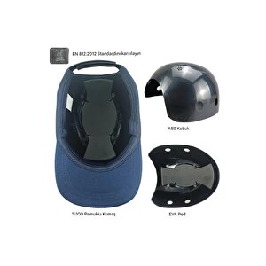 Kali̇te Hafif İş Güvenlik Darbe Koruyucu Koruma Baş Şapkası Bareti Unisex Kamuflaj Beyzbol Tarzı Kask Şapka