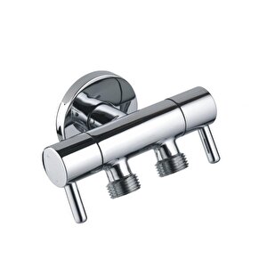 Multi Taharet Musluğu Çift Çıkışlı Ara Musluk Blister Ambalaj